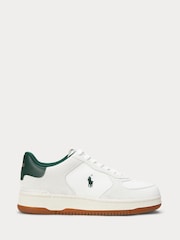 Polo Ralph Lauren White Masters Sneakers Low Top Lace Trainers - Image 1 of 4