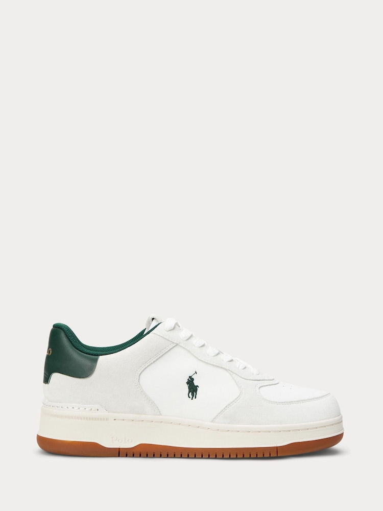 Polo Ralph Lauren White Masters Sneakers Low Top Lace Trainers - Image 1 of 4 Polo Ralph Lauren White Masters Sneakers Low Top Lace Trainers - Image 1 of 4