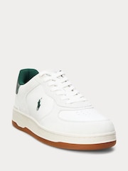 Polo Ralph Lauren White Masters Sneakers Low Top Lace Trainers - Image 2 of 4