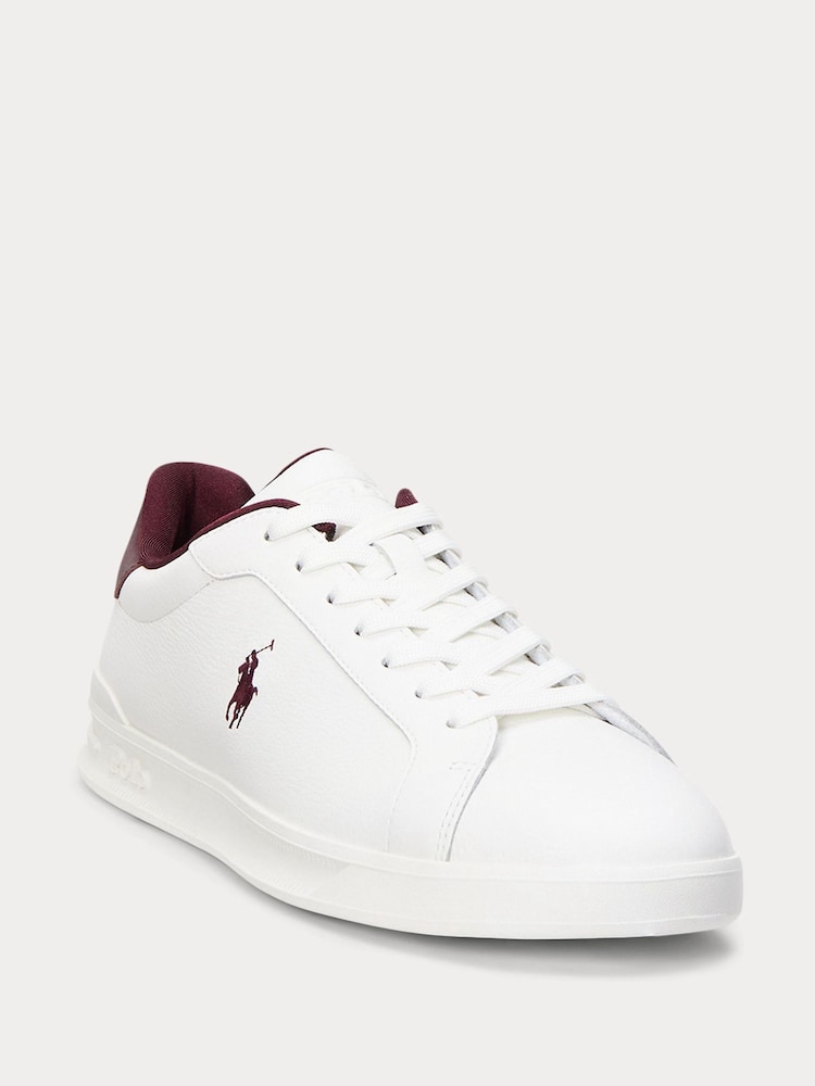 Polo Ralph Lauren White Sneakers-Low Top Lace Trainers - Image 2 of 4