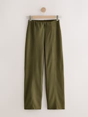 Verde oliva - Supersoft Cosy Rib Wide Leg Knitted Trousers - Imagen 4 de 6