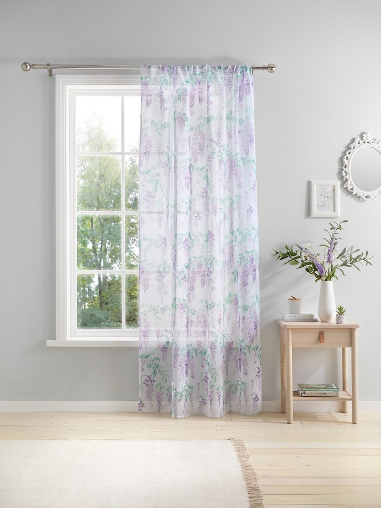 Dreams & Drapes Wisteria Slot Top Voile Panel - صورة 1 من 3