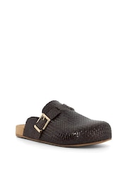 rjava - Dune London Glaized Woven Backless Mule natikač - Slika 4 iz 6