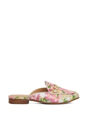 Dune London Pink Regular Fit Glair Branded Snaffle Leather Trim Shoes - Image 2 of 6