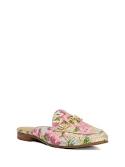 Dune London Pink Regular Fit Glair Branded Snaffle Leather Trim Shoes - Image 3 of 6
