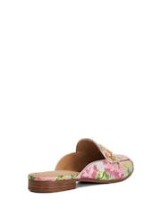 Dune London Pink Regular Fit Glair Branded Snaffle Leather Trim Shoes - Image 4 of 6