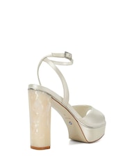 Dune London Cream Mymuse Bridal High Platform Heels - Image 2 of 5