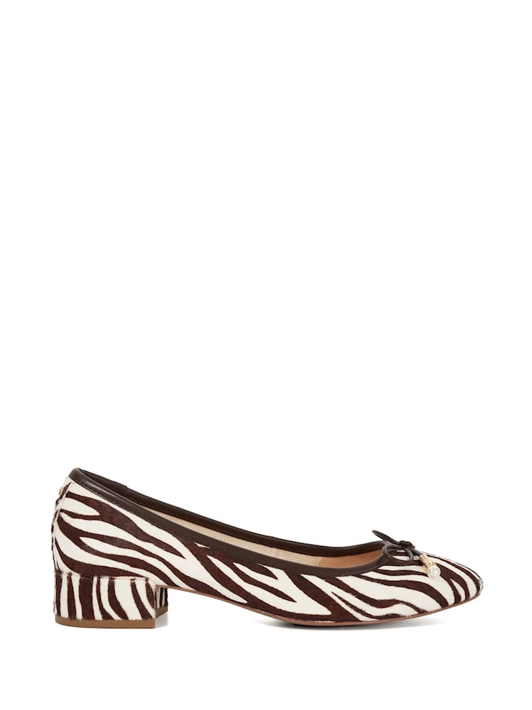 Animal Rjava - Dune London Amazing plisiran Pearl pentlja čevlji s plosko peto/brez pete čevlji - Slika 2 iz 6