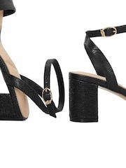 Dune London Black Standard Fit Melini Block Heel Sandals - Image 5 of 6