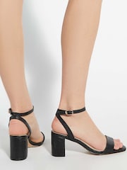 Dune London Black Standard Fit Melini Block Heel Sandals - Image 6 of 6