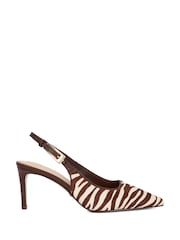 Dune London Mesh Detail Pointed Slingback Heels - Imagen 2 de 6
