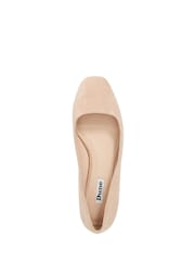 Dune London Nude Ballerina Jewel Heel Court Shoes - Image 4 of 5