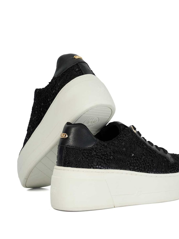 Черный - Dune London Episode Flatform Lace Up Sport Trainers - Image 6 of 6