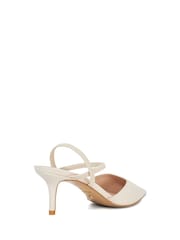 Dune London Cream Wide Fit Classical Elasticated Open Courts - Image 4 of 6