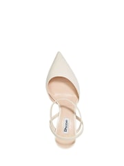 Dune London Cream Wide Fit Classical Elasticated Open Courts - Image 5 of 6