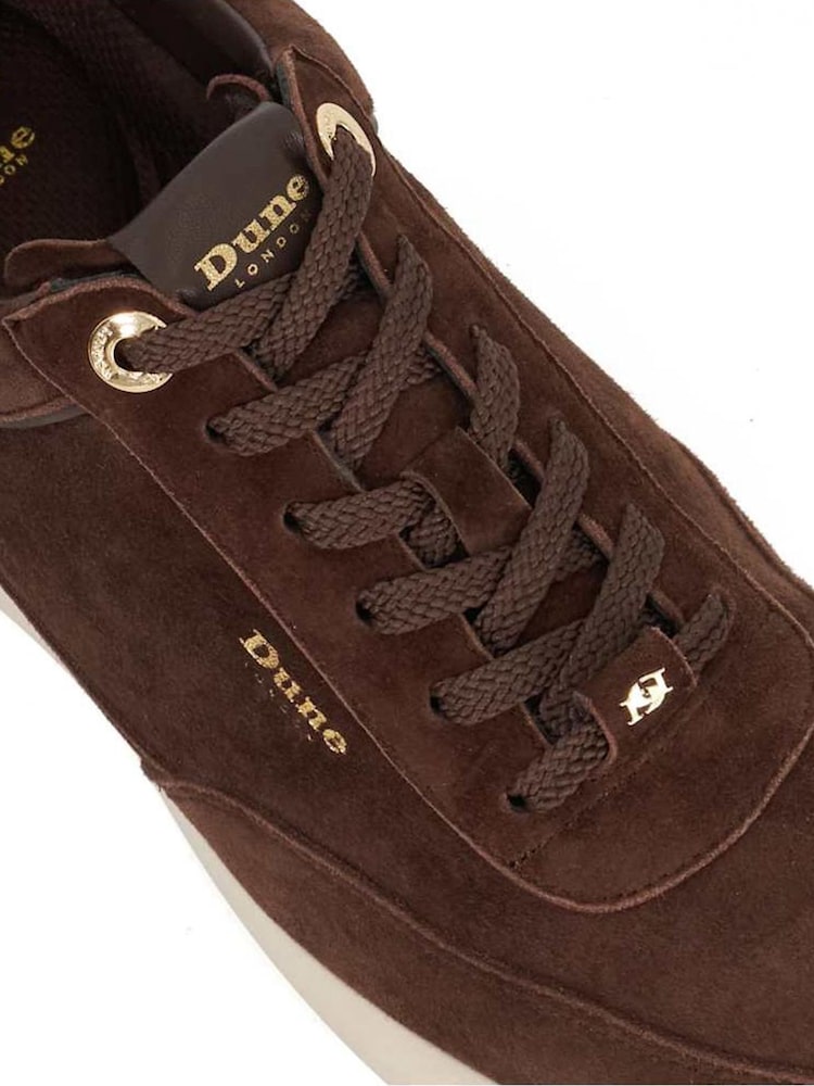 Dune London Brown Entitle Slim Sole Runner Trainers - Image 7 of 7