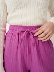 Crew Clothing Pink Drawcord 100% Cotton Shorts - Image 4 of 5