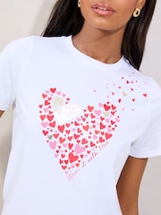 White Boyfriend Wear it with Love 100% Cotton T-Shirt - Image 2 of 4