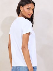 White Boyfriend Wear it with Love 100% Cotton T-Shirt - Image 4 of 4