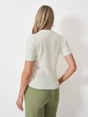 Crew Clothing Natural Sola V-Neck Knit Jumper - Image 2 of 5