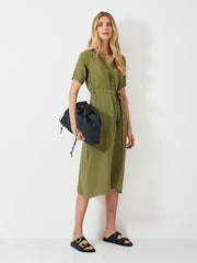 Crew Clothing Green Kate 100% Cotton-Cheesecloth Dress - Image 1 of 5