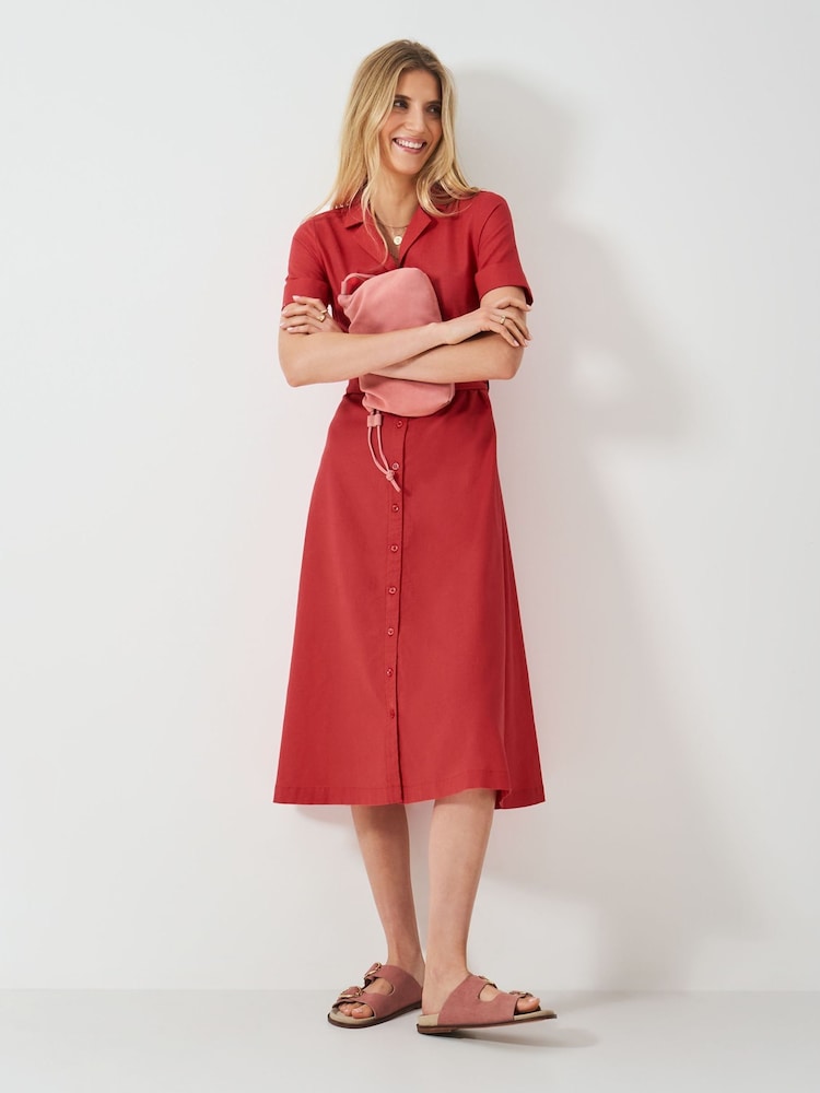 Crew Clothing Ava Linen-Blend Shirt Dress - Imagen 1 de 5 Crew Clothing Ava Linen-Blend Shirt Dress - Imagen 1 de 5