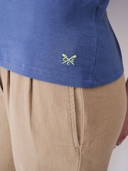 Crew Clothing Company Blue Classic Vest Top - Image 3 of 4