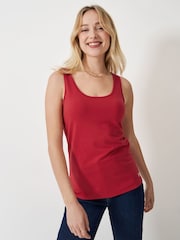 Crew Clothing Company Red Classic Vest Top - Image 1 of 5