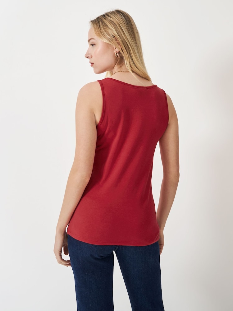 Crew Clothing Company Red Classic Vest Top - Image 2 of 5