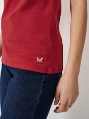 Crew Clothing Company Red Classic Vest Top - Image 4 of 5