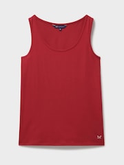 Crew Clothing Company Red Classic Vest Top - Image 5 of 5