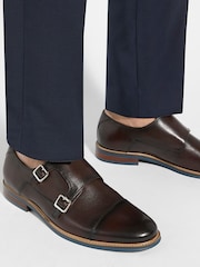 Dune London Seltic Contrast Sole Monk Shoes - Image 6 of 6
