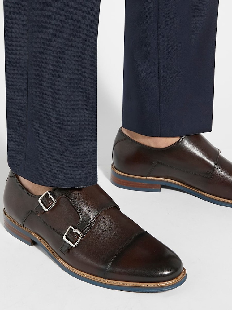 Dune London Seltic Contrast Sole Monk Shoes - Image 6 of 6