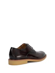 Dune London Brown Banford Crepe Sole Gibson Shoes - Image 4 of 6