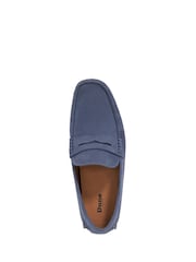 Dune London Blue Navy Bradlay Saddle Driver Shoes - Image 5 of 6