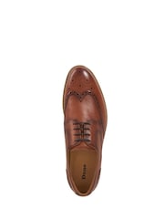 Dune London Red Stanford Brogue Lace-Up Contrast Shoes - Image 6 of 7