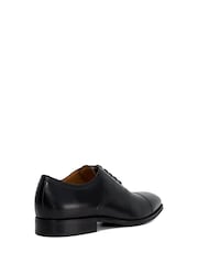 Dune London Black Segred Laser Punch Oxford Shoes - Image 4 of 5