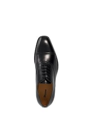 Dune London Black Segred Laser Punch Oxford Shoes - Image 5 of 5