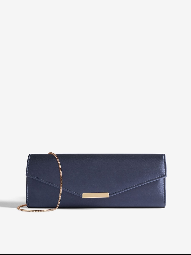 Lipsy Navy Clutch Bag - Image 1 of 6