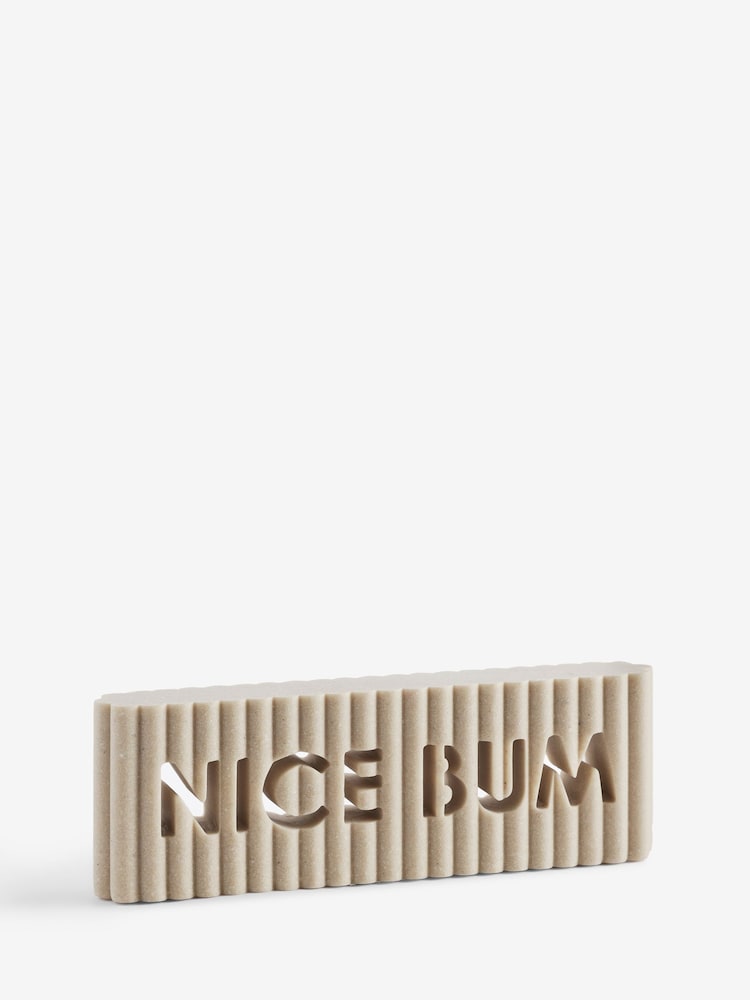 Ornamento de bloco Rib Word - Imagem 1 de 1