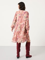 FatFace Steph Rose Pink Patched Chintz Petite Dress - Image 2 of 6