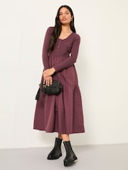 Vestido midi de malha FatFace - Imagem 1 de 5