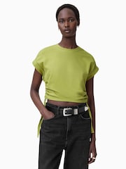 AllSaints Green Mira T-Shirt - Image 1 of 7