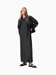 AllSaints Black Aida Dress - Image 1 of 7
