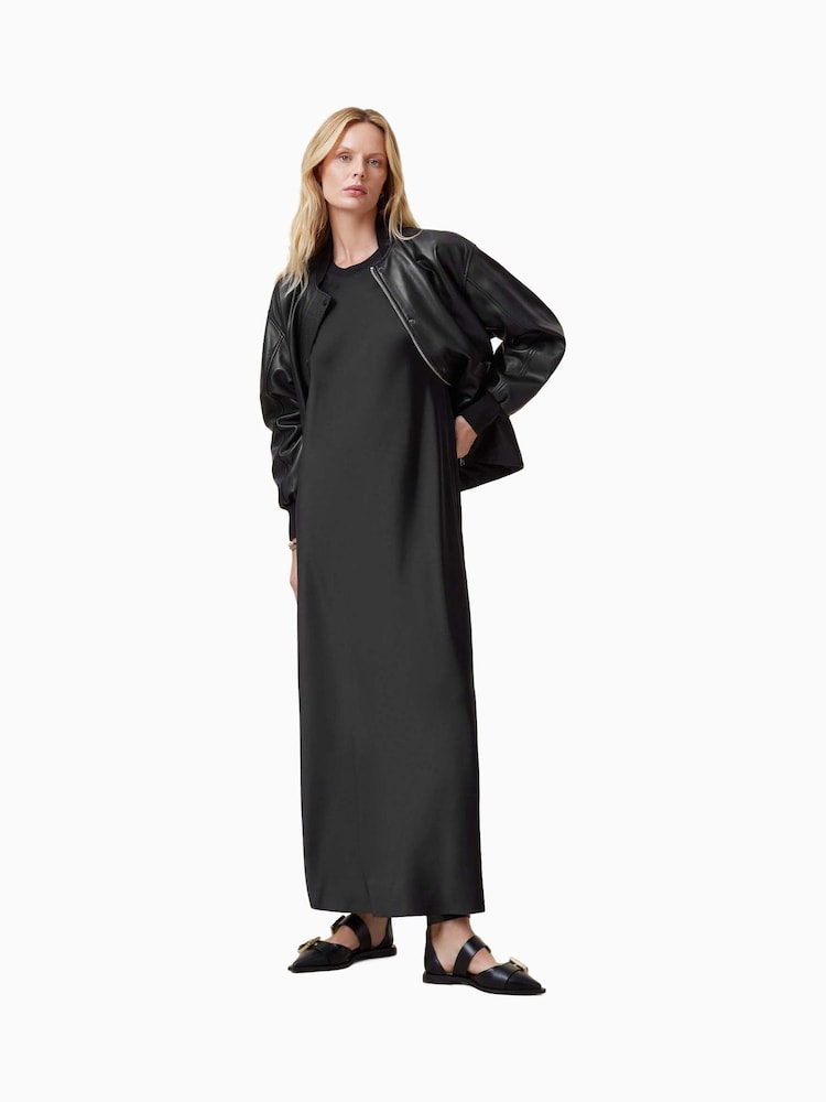 AllSaints Black Aida Dress - Image 1 of 7