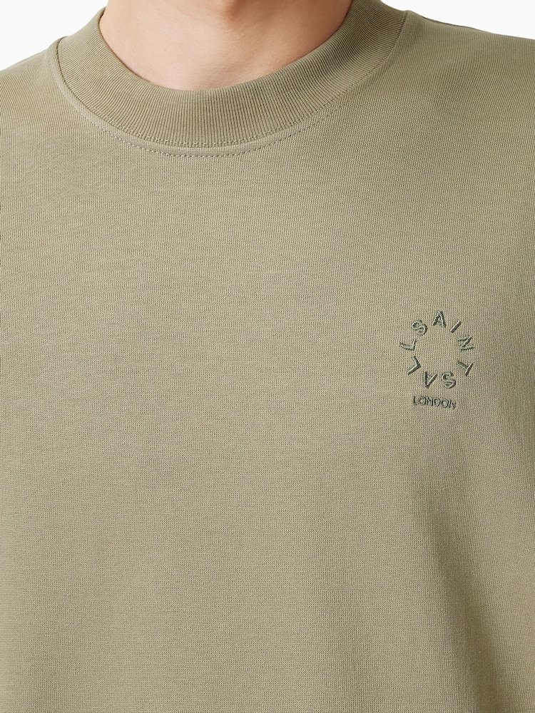 AllSaints Green Haven Short Sleeve Crew T-Shirt - Image 2 of 6
