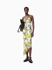 AllSaints Green Alexia Dress - Image 1 of 7