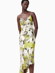 AllSaints Green Alexia Dress - Image 2 of 7