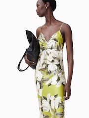 AllSaints Green Alexia Dress - Image 4 of 7