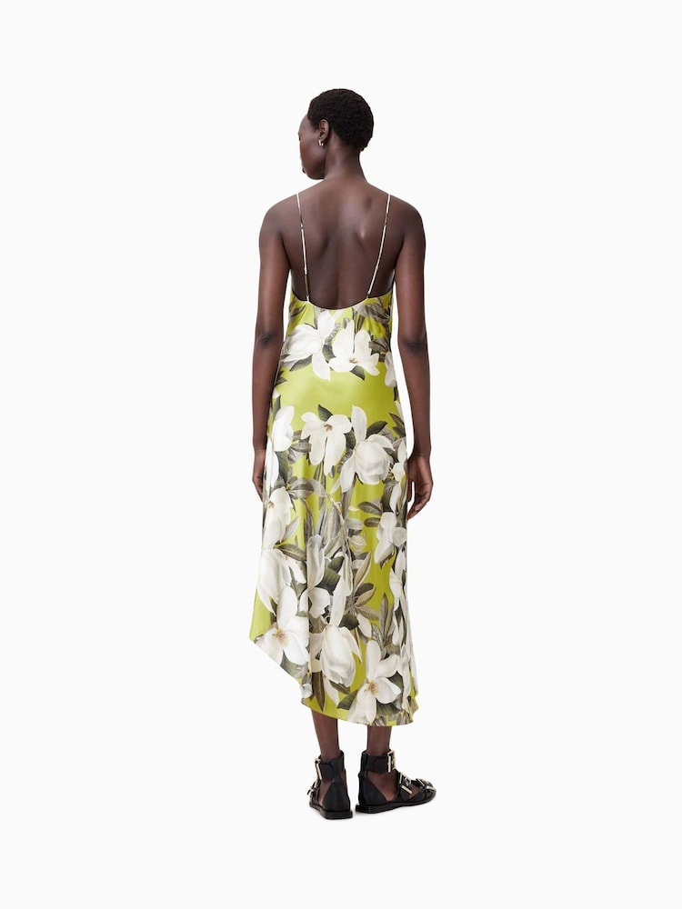 AllSaints Green Alexia Dress - Image 5 of 7